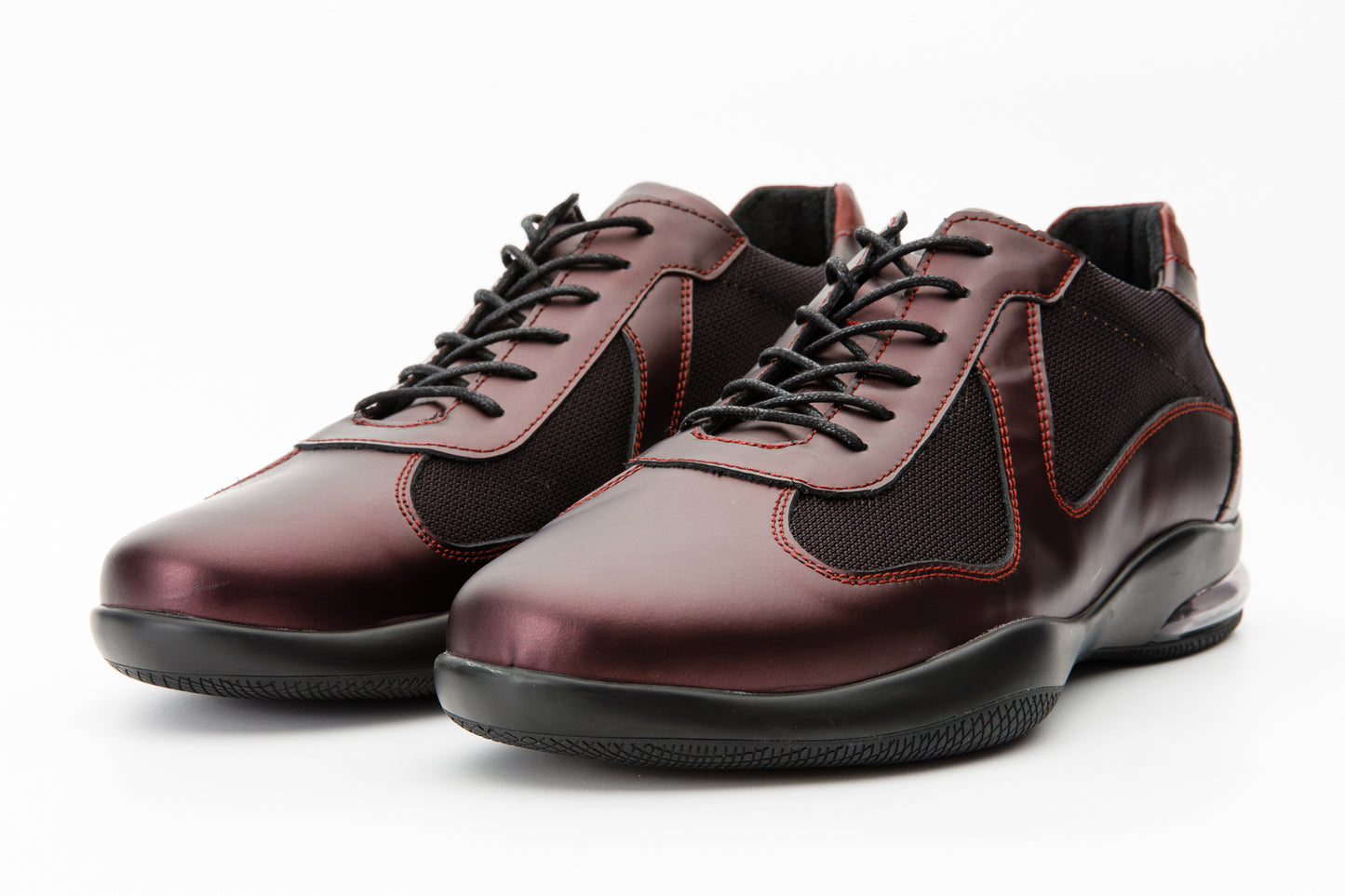 حذاء Zona Burgundy Leather للرجال للبيع النهائي!