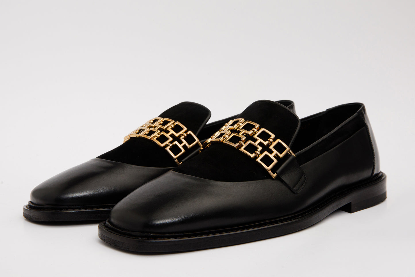 The Gemena Black Shoe Bit Dress Loafer Men Shoe