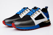 The Sultan Sax Blue & Grey Leather Sneaker
