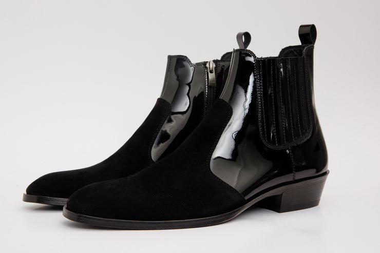 SORHAG BLACK SUED LEATHER (D-5109)