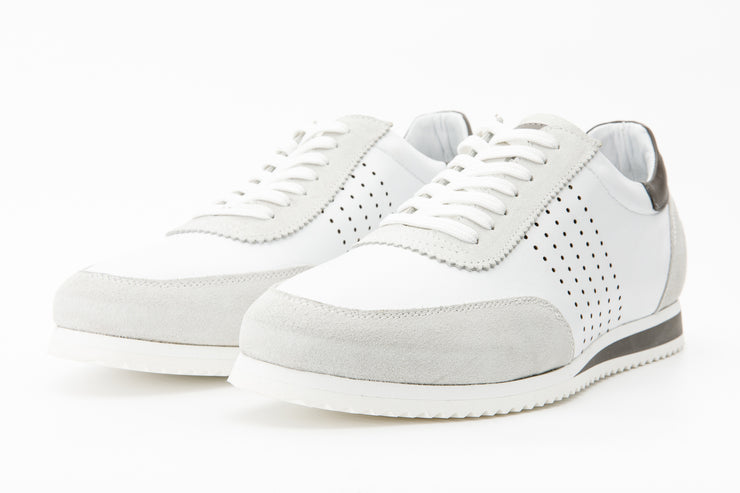 The Rotello White Leather Sneaker