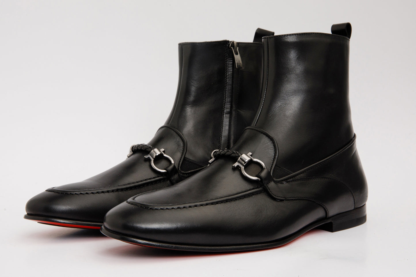 The Baron Black Bit Zip-Up Dress Men Boot Final Sale!