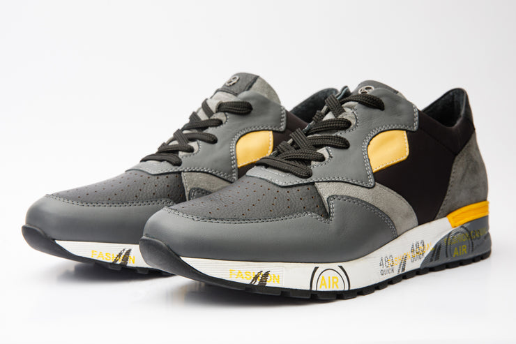 Missouri Grey Leather Sneaker