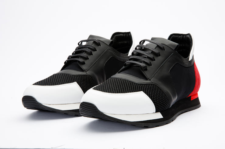 The Jenner Black Leather Sneaker