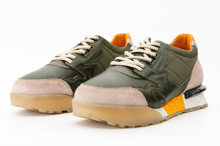 The Erbil Green Leather Sneaker