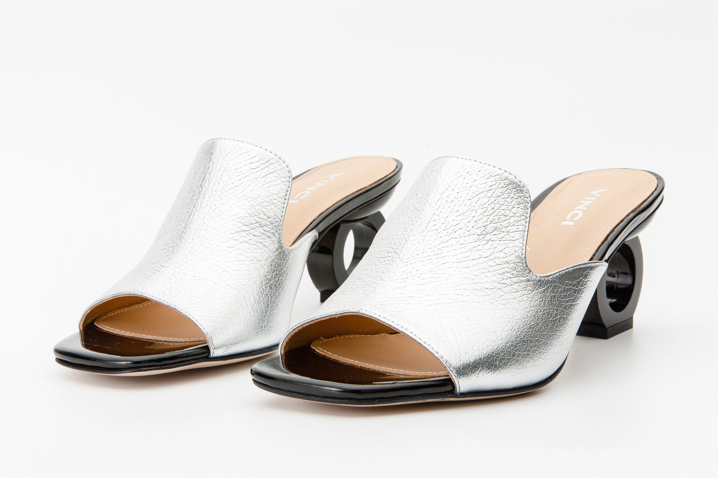 The Tory Silver Leather Women Sandal