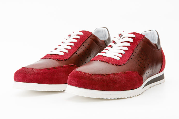 The Rotello Burgundy Leather Sneaker
