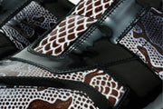 The Milano Snk  Black & White Leather Sneaker