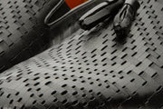 The Meram Black Leather Tassel Slip-On Loafer Shoe