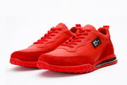The Tiran Red Leather Sneaker