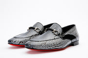 The Milano Black/White Shoe Bit Loafer