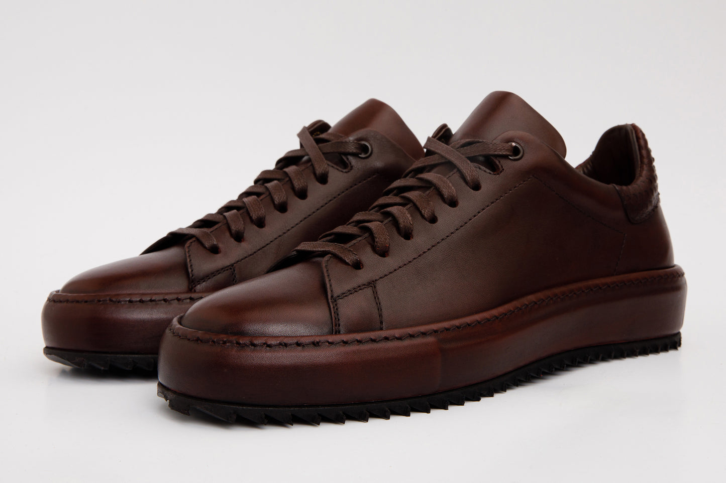 The Noble Burgundy Leather Men Sneaker