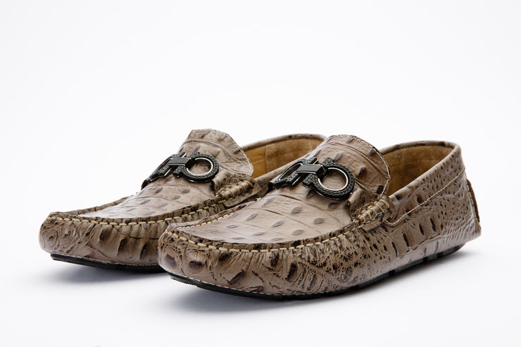 The Tanca Dark Vizon Leather Bit Loafer