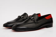 The Maratea Black Leather shoe Bit Loafer