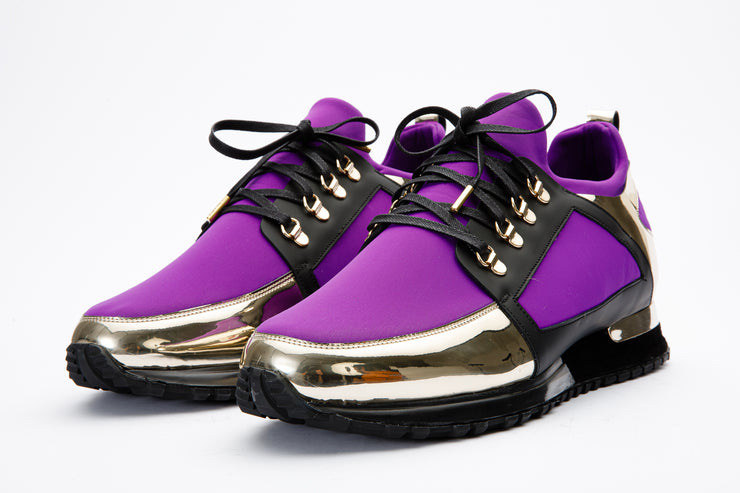 The Emir Purple Leather Sneaker For Men Limited Edition