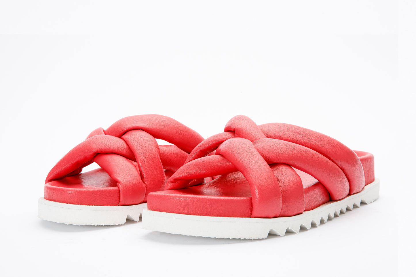 The Papatya Pink Puffer Leather Sandal Final Sale!