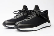 The Crapo Black Leather Sneaker