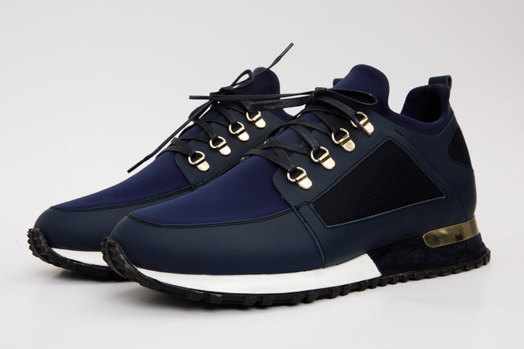 The Emir Navy Leather Sneaker For Men