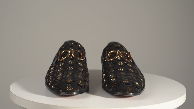 The Vicino Shoe Black Bit Dress Loafer