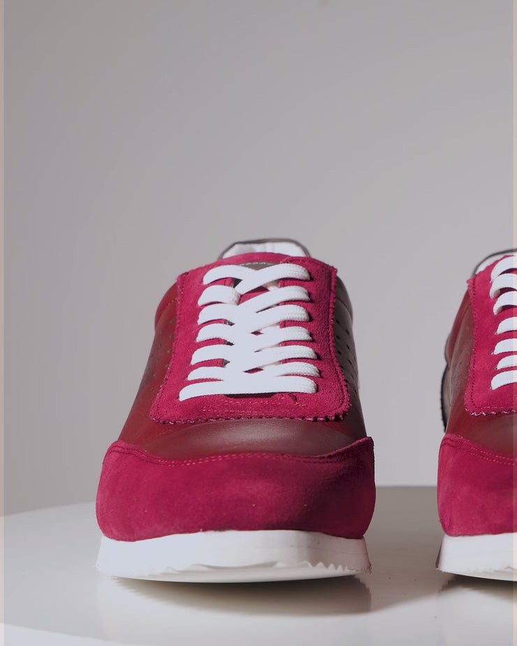 The Rotello Burgundy Leather Sneaker