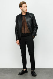 Blanchard Black Leather Jacket