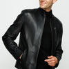 La chaqueta de cuero negra Blanchard para hombre 