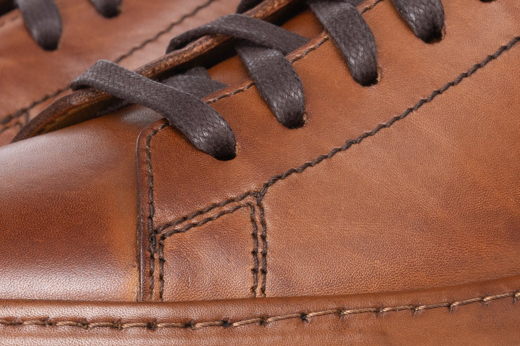 The Noble Brown Leather Sneaker