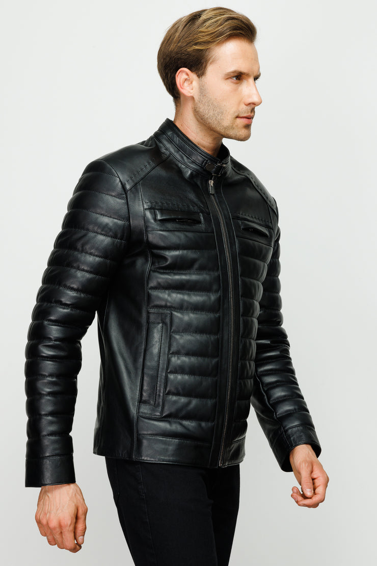 The Willkerson Burgundy Leather Jacket