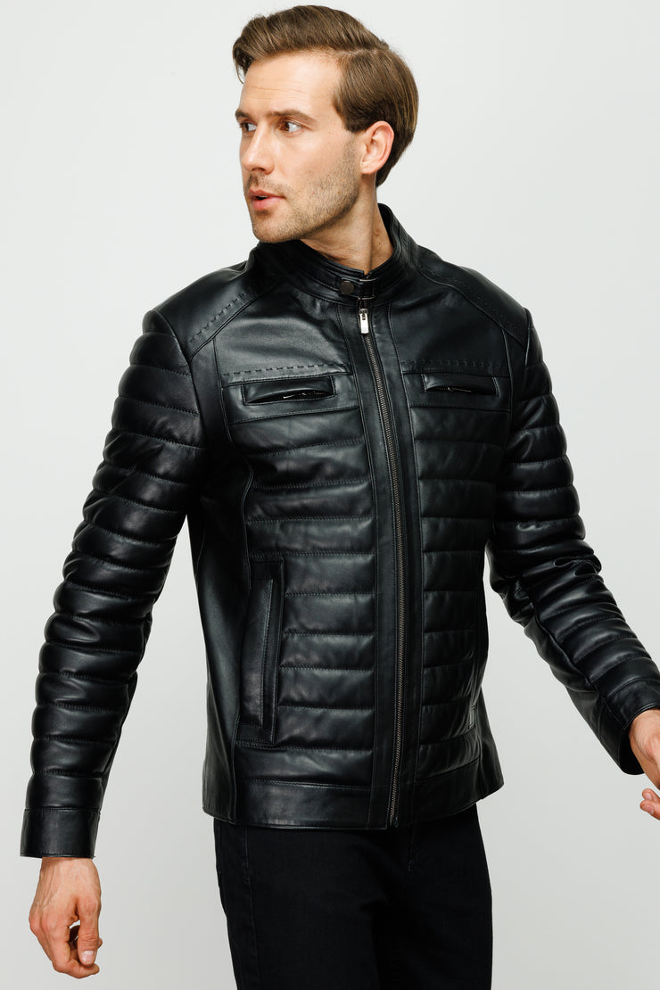 The Willkerson Burgundy Leather Jacket