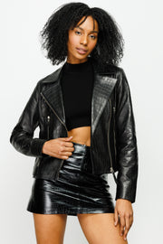 DEYTONA LEATHER JACKET BLACK (15842)