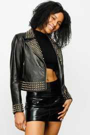 BORA LEATHER JACKET BLACK (15842)
