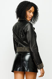 BORA LEATHER JACKET BLACK (15842)