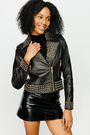 BORA LEATHER JACKET BLACK (15842)