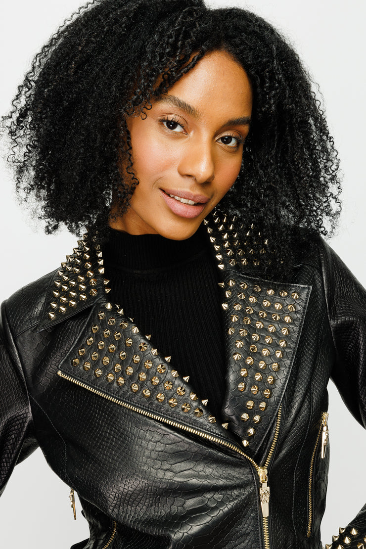 BORA LEATHER JACKET BLACK (15842)
