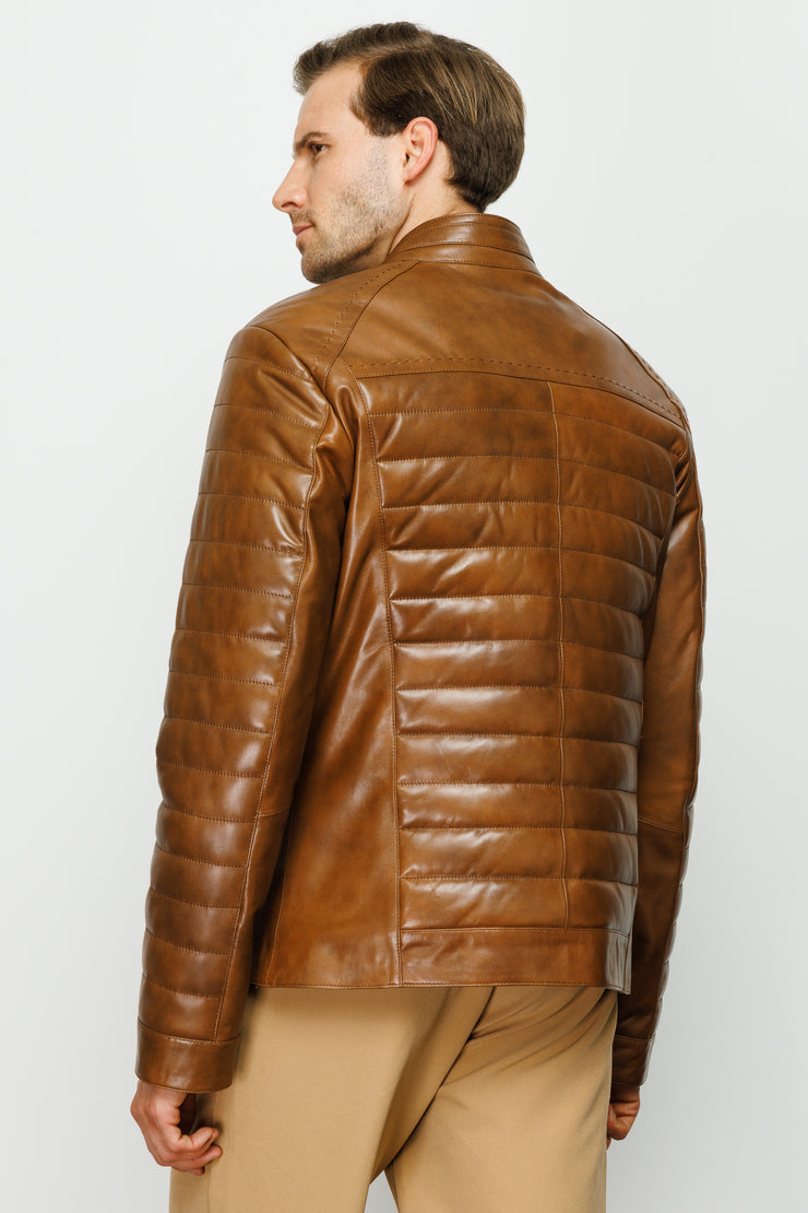 The Wilkerson Men Leather Jacket
