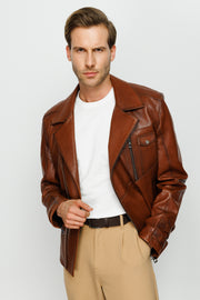 The monola Men Leather Jacket