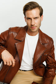 The monola Men Leather Jacket