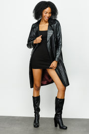 FOLCATA LEATHER JACKET BLACK (15450)