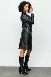 FOLCATA LEATHER JACKET BLACK (15450)
