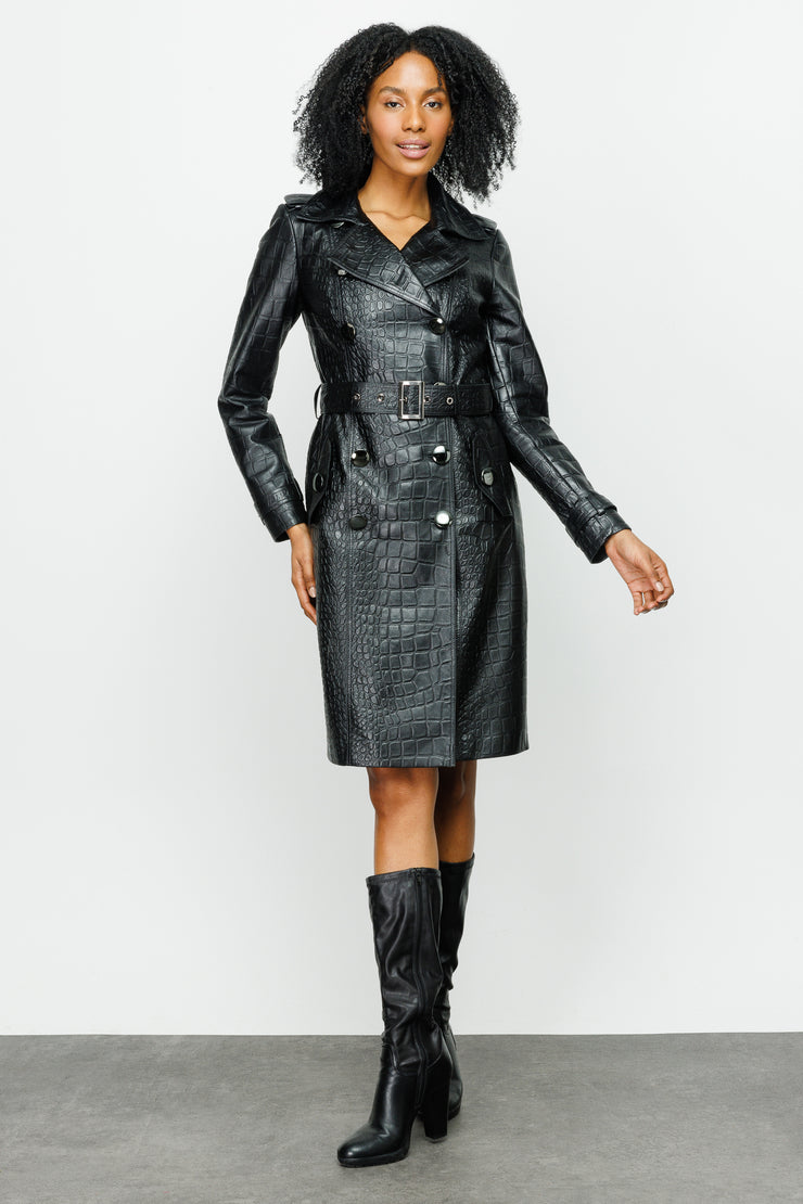 FOLCATA LEATHER JACKET BLACK (15450)
