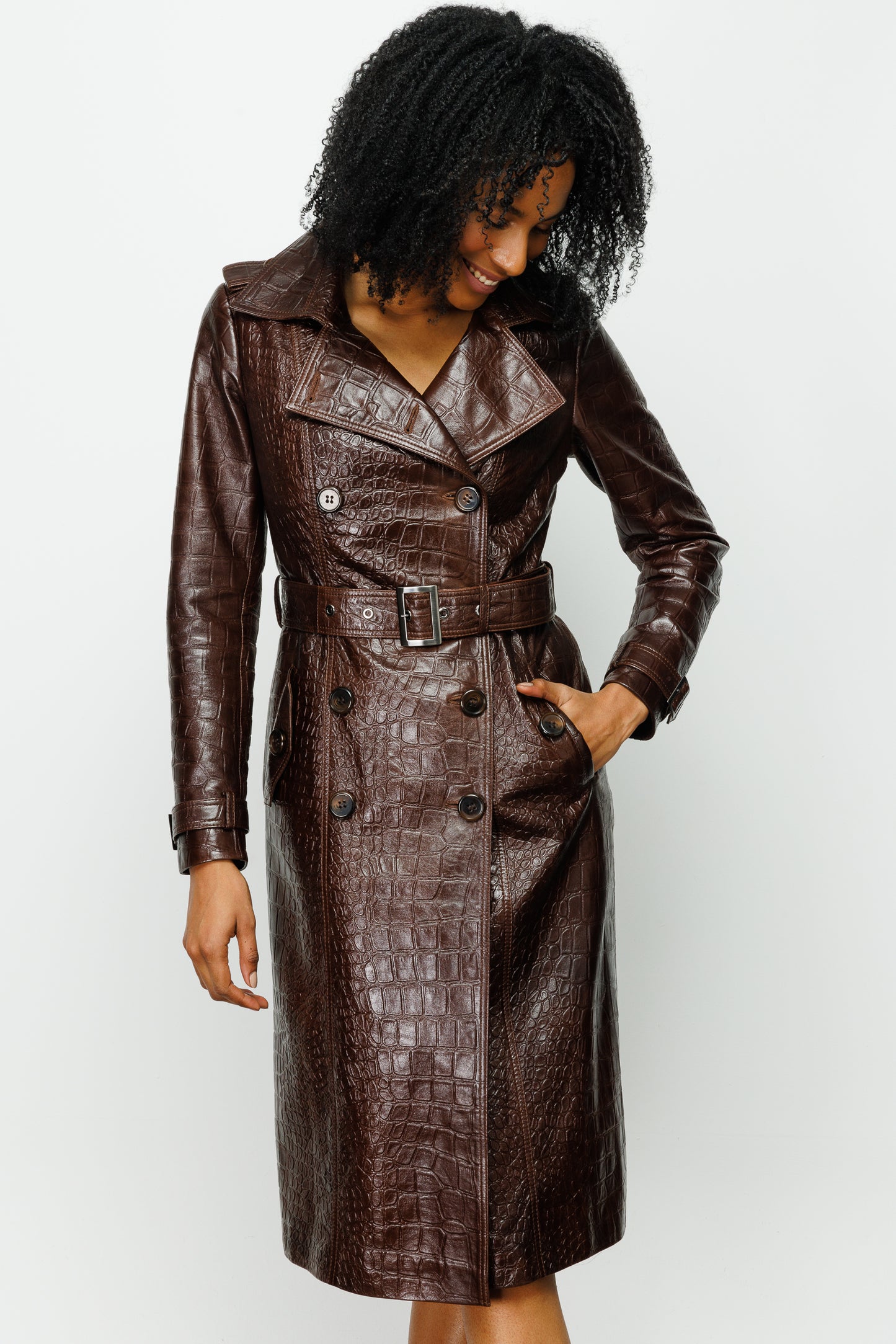 The Folcata Brown Leather Jacket