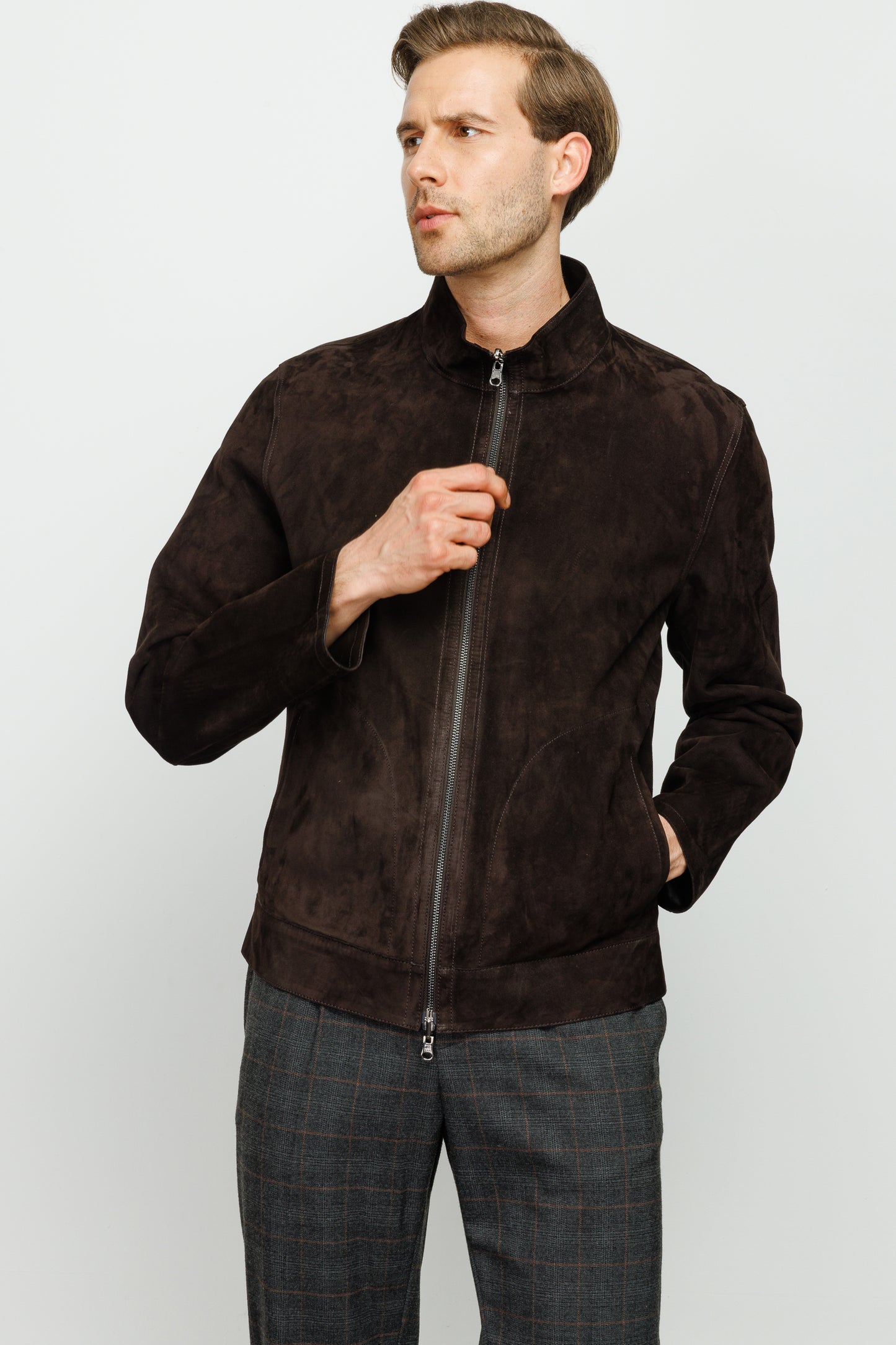 The Alba Black Leather Men Jacket