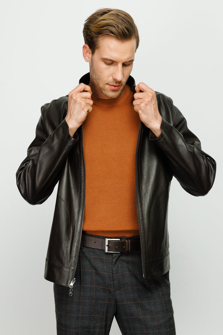 The Del Rio Leather Black Jacket