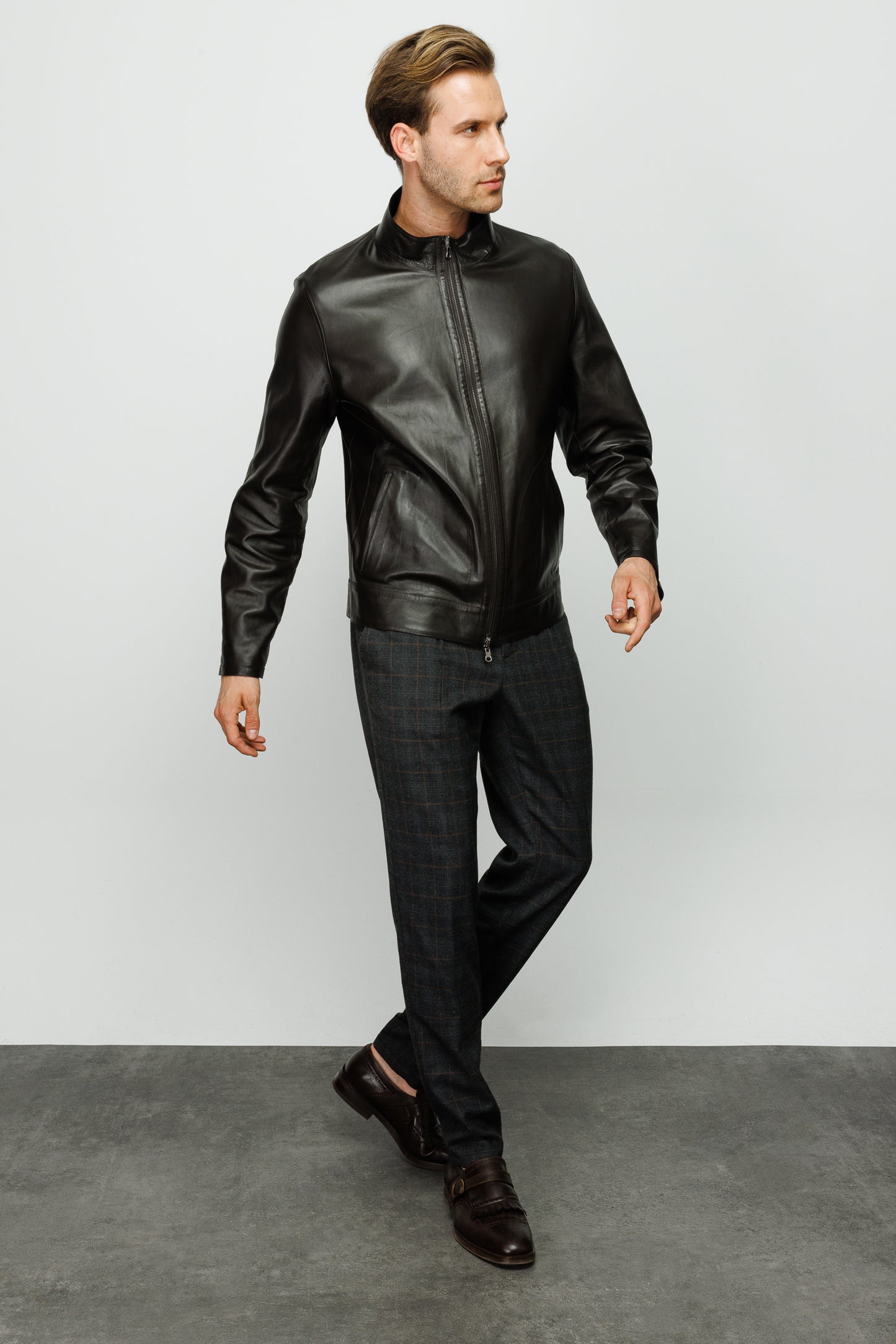 The Del Rio Leather Black Men Jacket