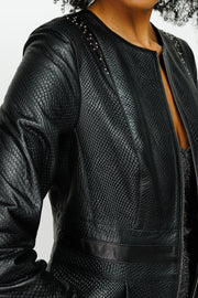 The Montorino Leather Black Jacket