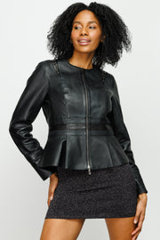 The Montorino Leather Black Jacket