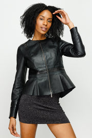 The Montorino Leather Black Jacket