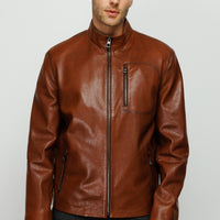 The Blanchard Brown Leather Men Jacket