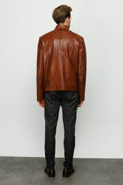 ELGIN BRROWN LEATHER JACKET