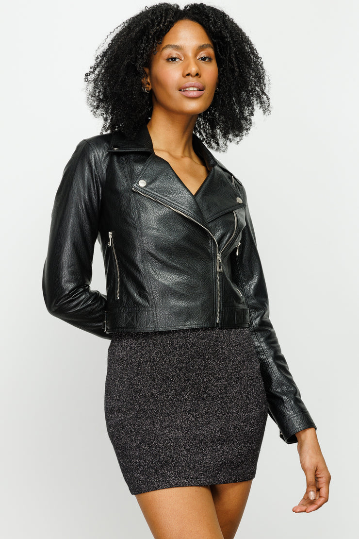 DEYTONA LEATHER JACKET BLACK (15669)